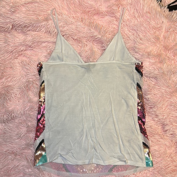 Multicolored Sequin Express Shirt NWOT - Picture 3 of 3